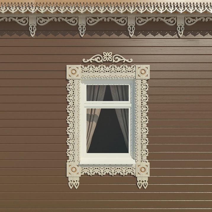 Carved Connector Element SNL-10 for house facade decoration photo