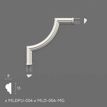 Лепнина из полиуретана MLDPU-004U