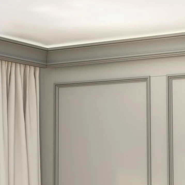 KZ-007 wooden cornice made of beech and oak in interior