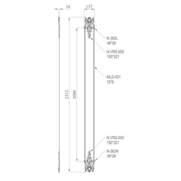 C.VRS-057 decor set diagram
