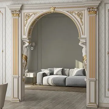 Carved Capital KL-005 in Luxurious Interior