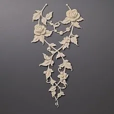 Stucco decoration &ndash; decorative applique with rose motifs made of polyurethane photo