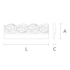 Decorative Wooden Molding K-040 Drawing