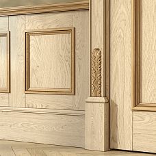 Beech and oak wooden decor N-090.1 in interior