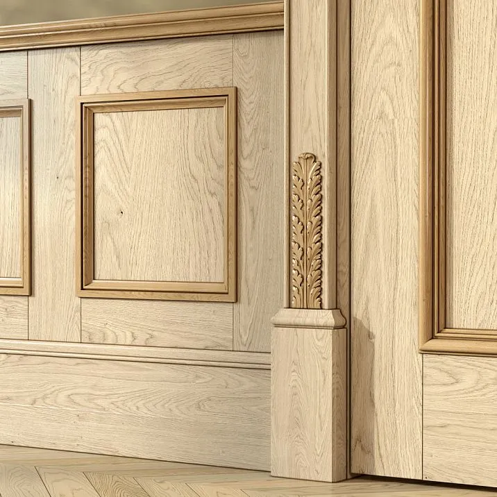 Beech and oak wooden decor N-090.1 in interior