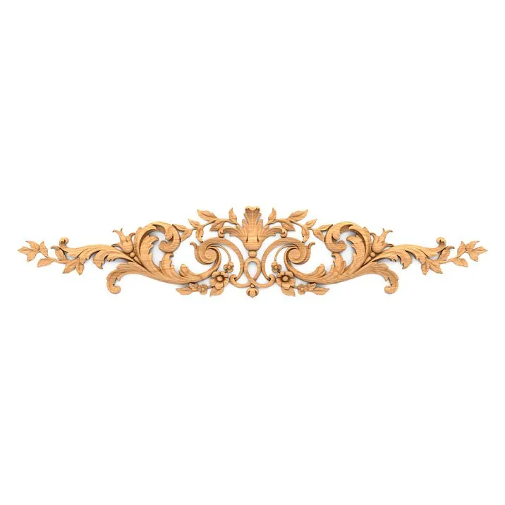 Carved overlay N.VRS-013 from solid oak &ndash; decorative element for furniture