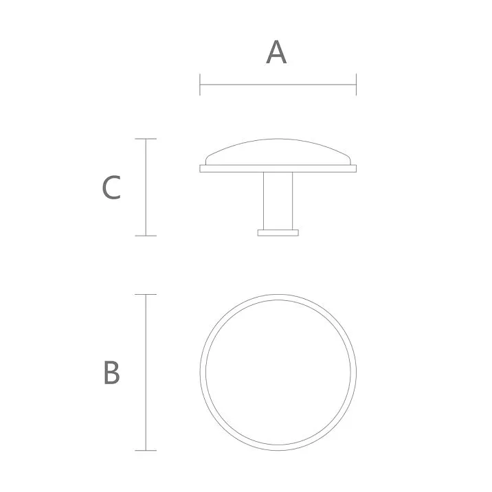 Ton HL-058-2M furniture handle. diagram
