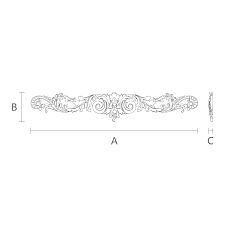Wooden Inlay with Branch Pattern N-248 for Interior Decoration Drawing