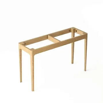 Console frame STL-026-4 made of solid wood with two legs