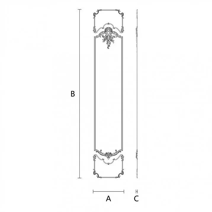 CPU.VRS-061 molded decoration drawing