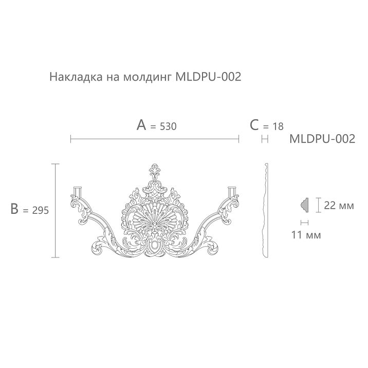 Polyurethane Overlay NPU-412, drawing