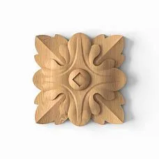 Carved Rose from Beech for Interior R-013
