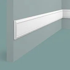 Impact-resistant polystyrene wall molding WIP50 Hi Wood, widest profile 50x9 mm