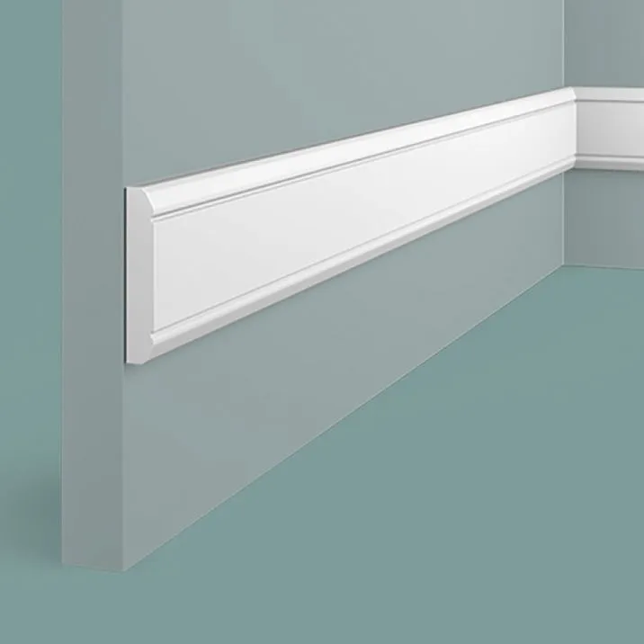 Impact-resistant polystyrene wall molding WIP50 Hi Wood, widest profile 50x9 mm