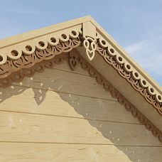 Carved Casings NL-14 in Wooden House