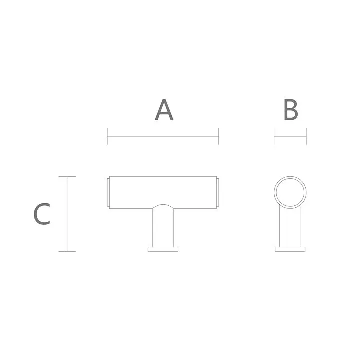 Furniture handle Oscar HL-061-2M drawing