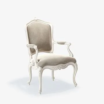 Интерьер с резным креслом из массива бука и дуба Versailles 004-001