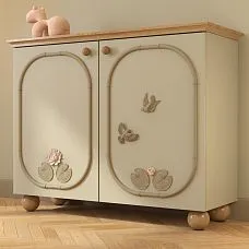 Wooden bird decoration N-492, cabinet design