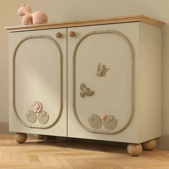 Wooden bird decoration N-492, cabinet design