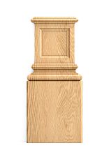 BS-007 Pilaster Base &mdash; Solid Wood Decor