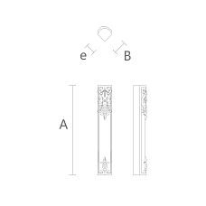 Carved wooden columns, home decoration sketch