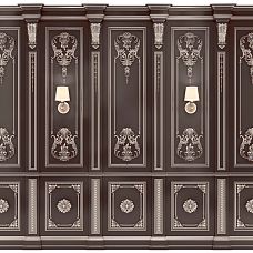 Classic Carved Decor on Wall Interior Photo