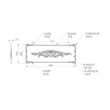 C.VRS-064 wooden decorative elements set diagram