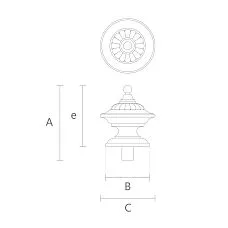 Wooden Cap L-083, 110 mm, buy in the Stavros online store