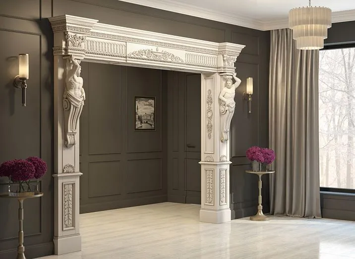 Oak Carved Bracket View in Interior Design