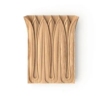 Carved Capital KL-007 from Solid Oak