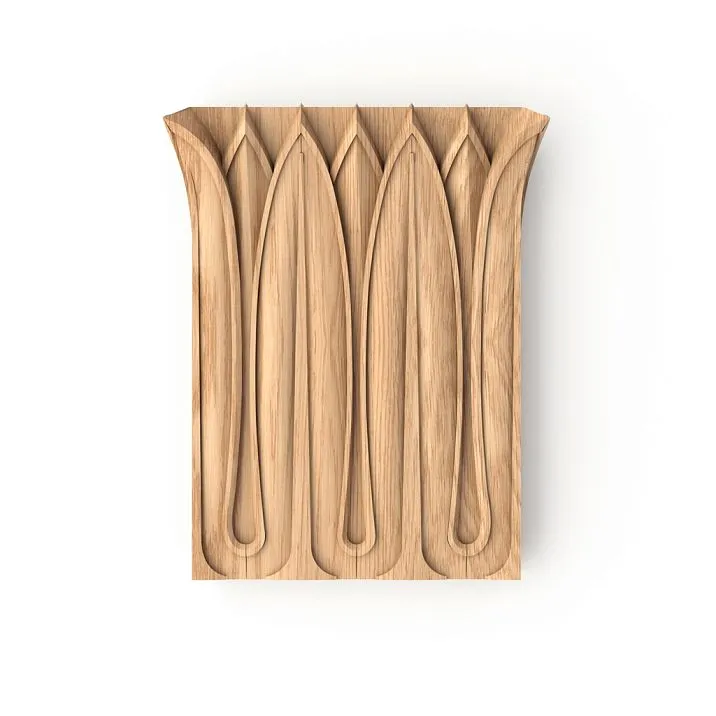 Carved Capital KL-007 from Solid Oak