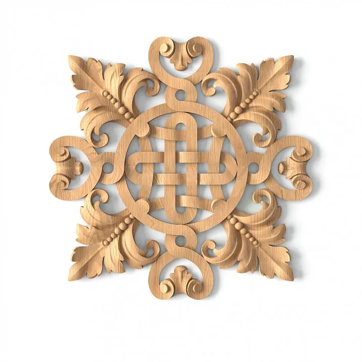 Wooden inlay with an elegant pattern