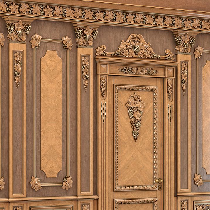 Carved Decor N-253R from the "Grapevine" collection for interior photo