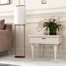 Geometric furniture leg MN-101 with furniture in interior