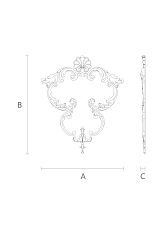 Decor set C-024 made of wood for wall decoration drawing