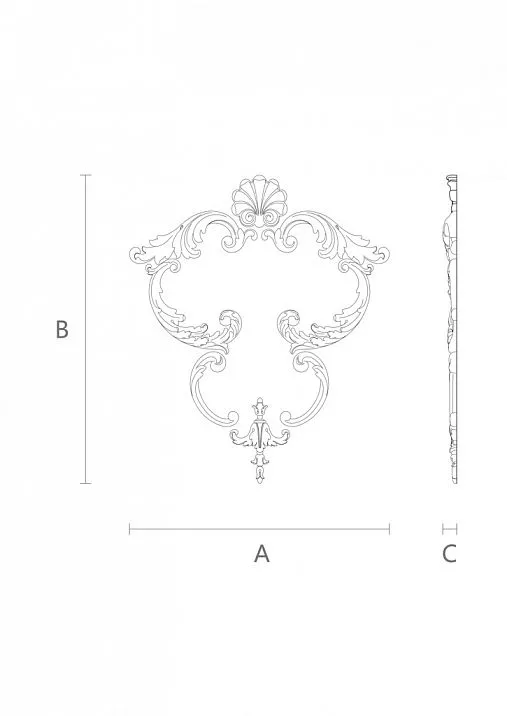 Decor set C-024 made of wood for wall decoration drawing