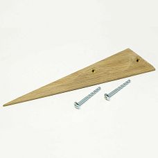 Triangular wooden furniture handle