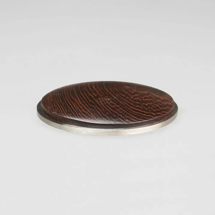 HL-070-1M furniture handle insert made of natural walnut with expressive wood grain