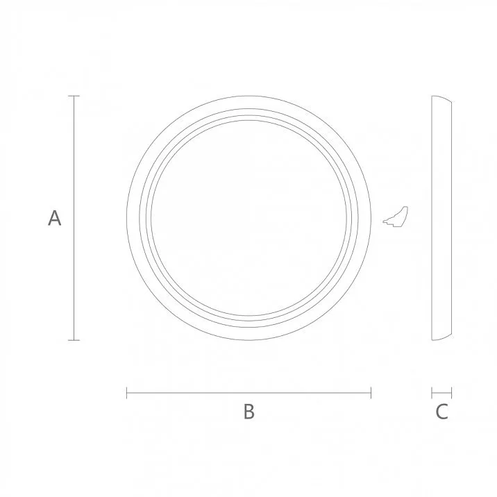 Carved frame RM-040 product drawing