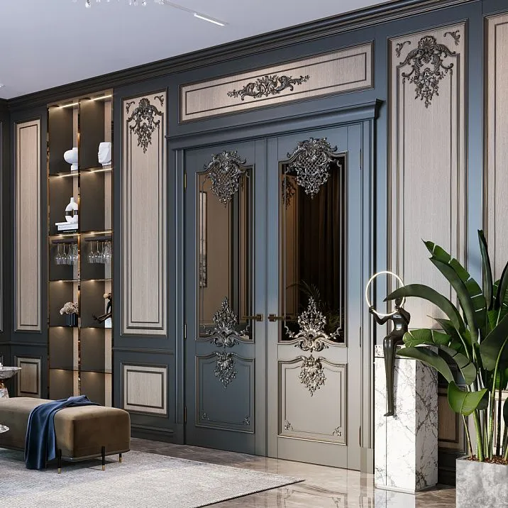 Carved polyurethane applique NPU.VRS-014R scheme