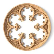 Carved Rosette R-076 in Gothic Style