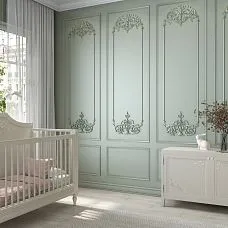 Wooden decor for children's interior, carved insert N-276