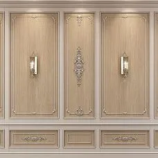 Carved Overlay MLD-4U-2L, decoration from solid wood photo