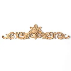 Wooden Inlay with Floral Carving N-249 for Decorating Furniture and Facades