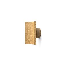 Square wooden handles on front panel