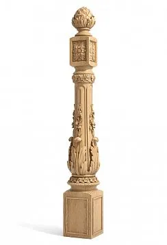 Столбы лестницы из дерева фото