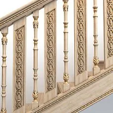 Carved molding K-031 for use on staircases and furniture in interior design