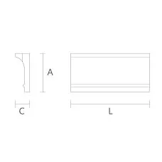Ceiling cornice KZ-005 drawing