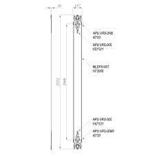 Top part of the CPU.VRS-057 set, adorned with scrolls and botanical motifs