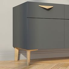 Wooden furniture legs, interior photo with legs in use